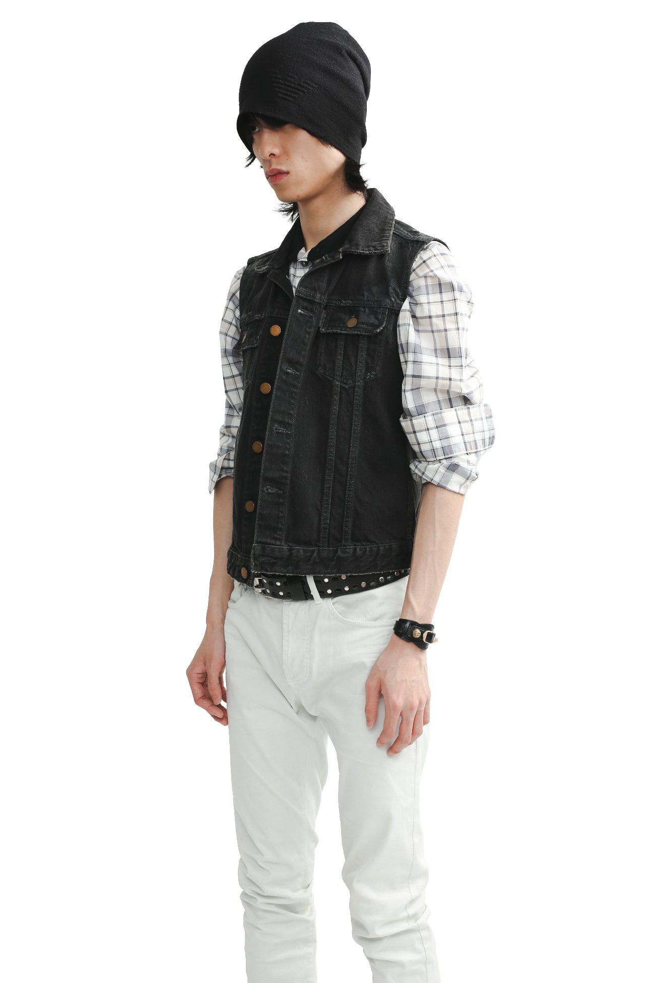 JIL SANDER - COATED DENIM VEST