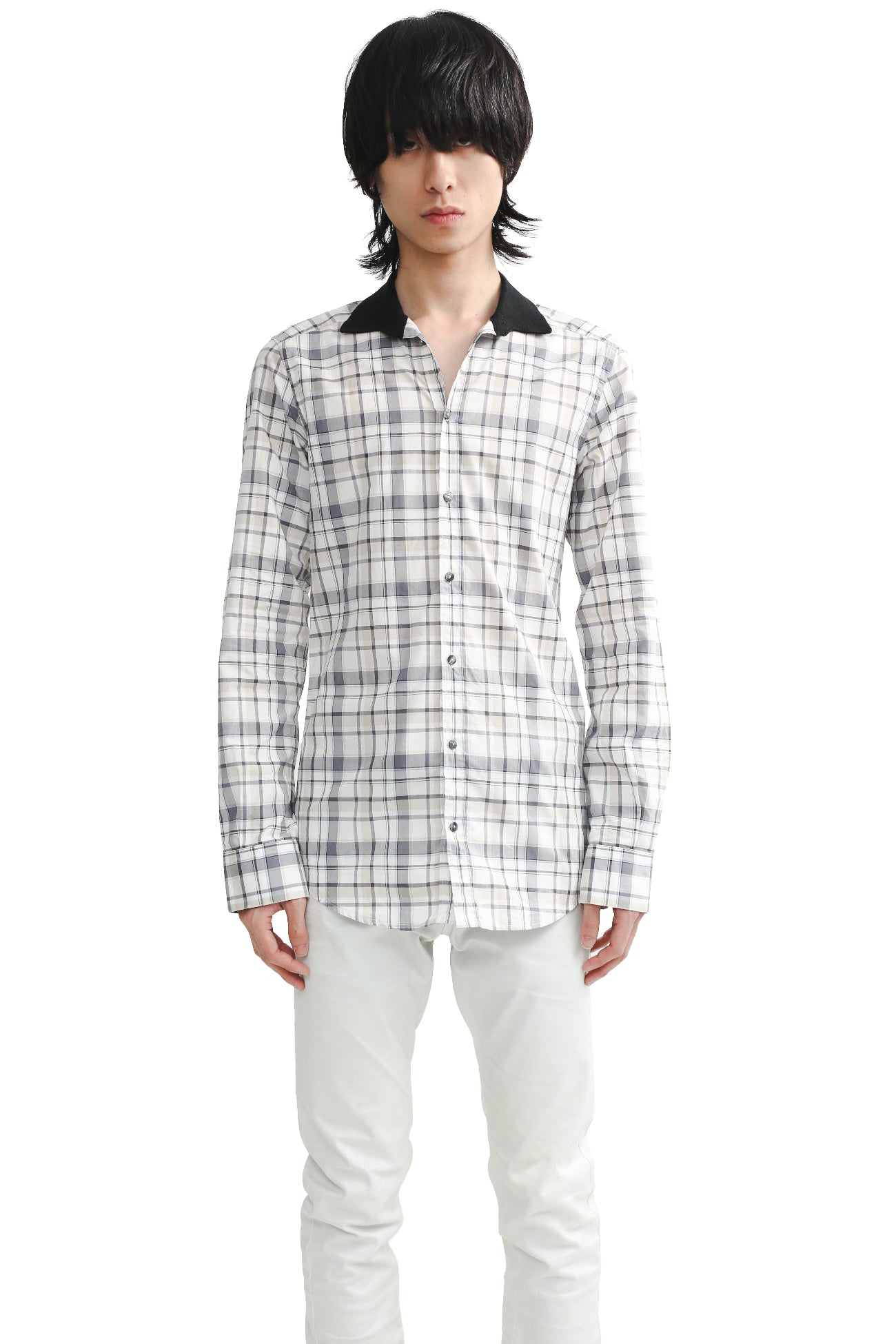 DOLCE & GABBANA - CHECKED CLERIC SHIRT
