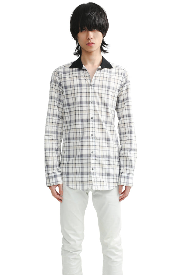 DOLCE & GABBANA - CHECKED CLERIC SHIRT