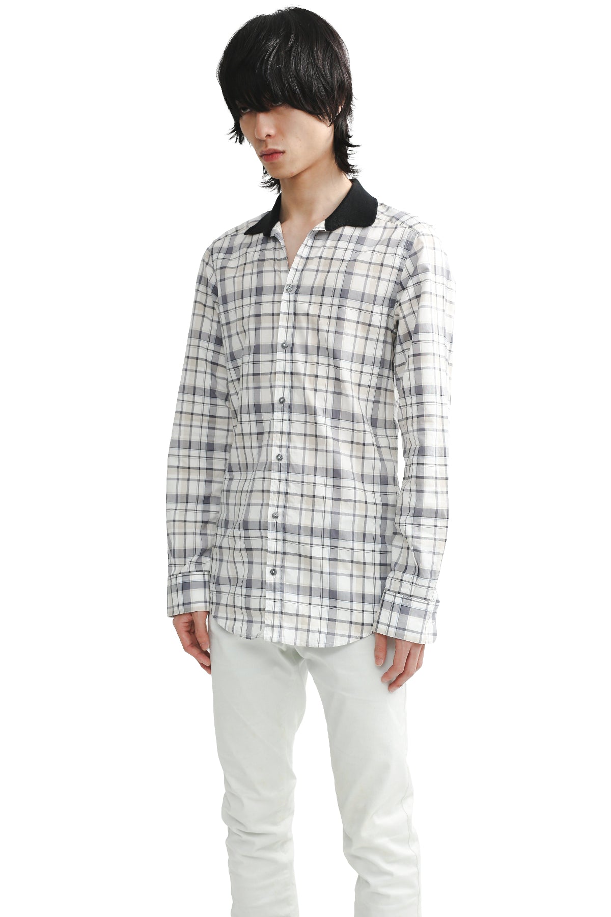 DOLCE & GABBANA - CHECKED CLERIC SHIRT