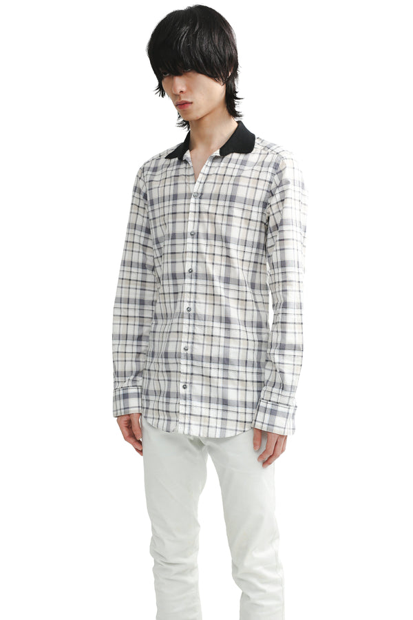 DOLCE & GABBANA - CHECKED CLERIC SHIRT