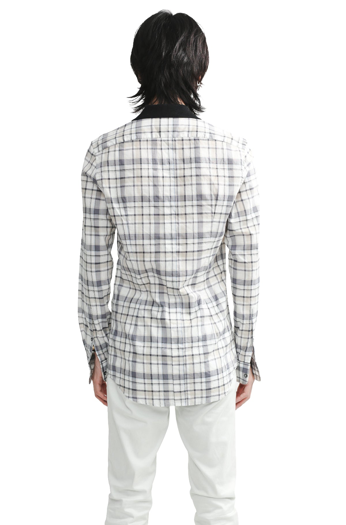DOLCE & GABBANA - CHECKED CLERIC SHIRT
