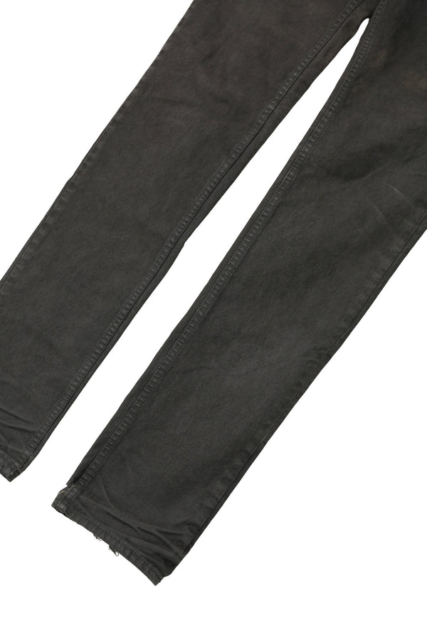 WAIST COATED STRAIGHT JEANS