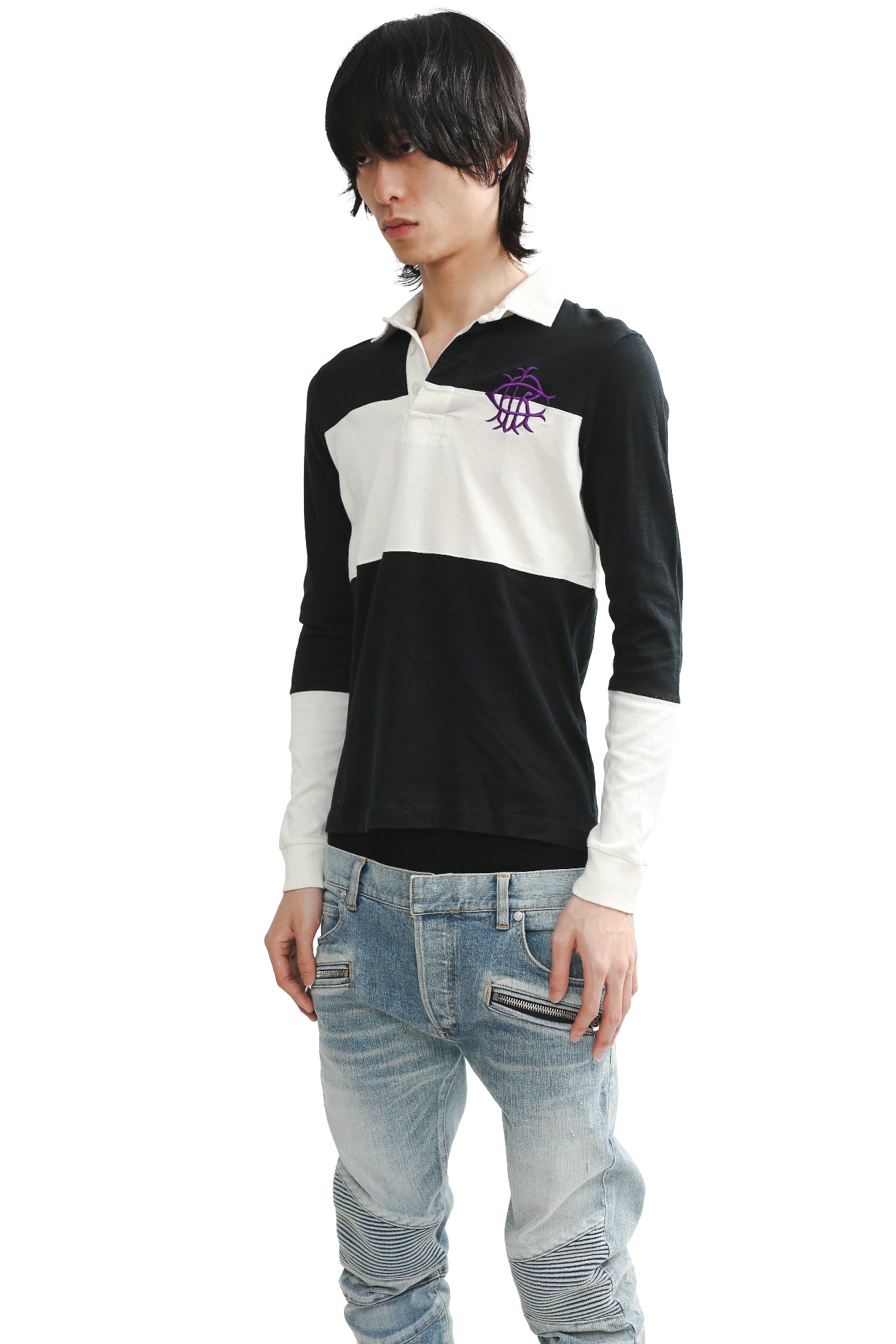 COLOR BLOCK POLO SHIRT