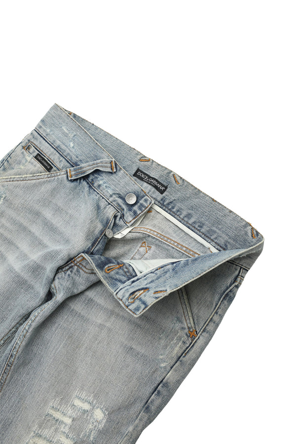 DOLCE&GABBANA - FADED STRAIGHT JEANS