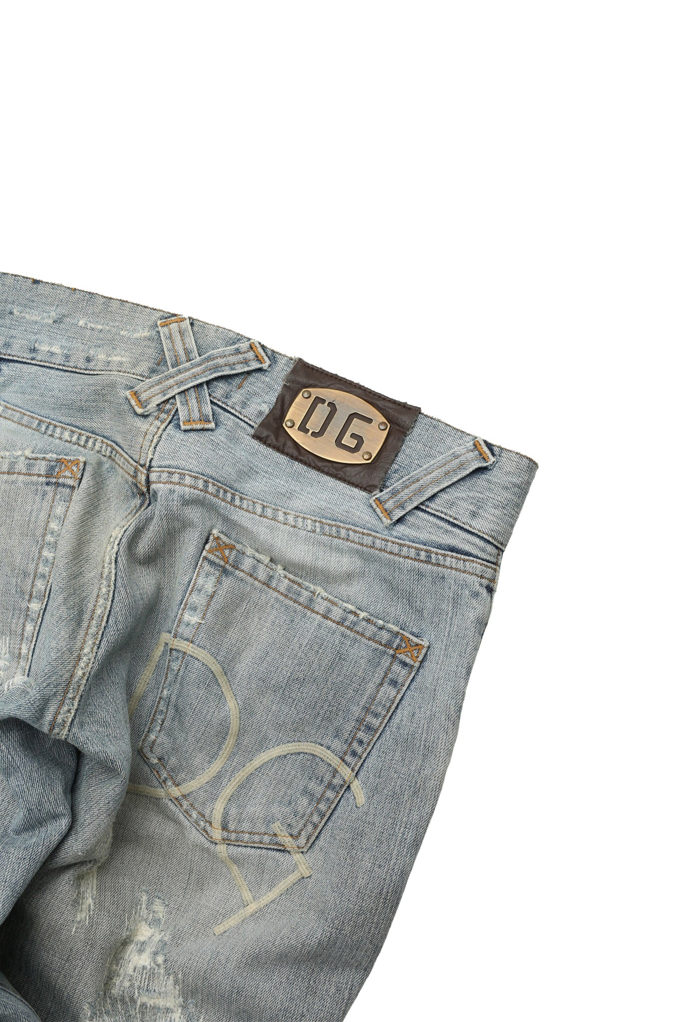 DOLCE&GABBANA - FADED STRAIGHT JEANS