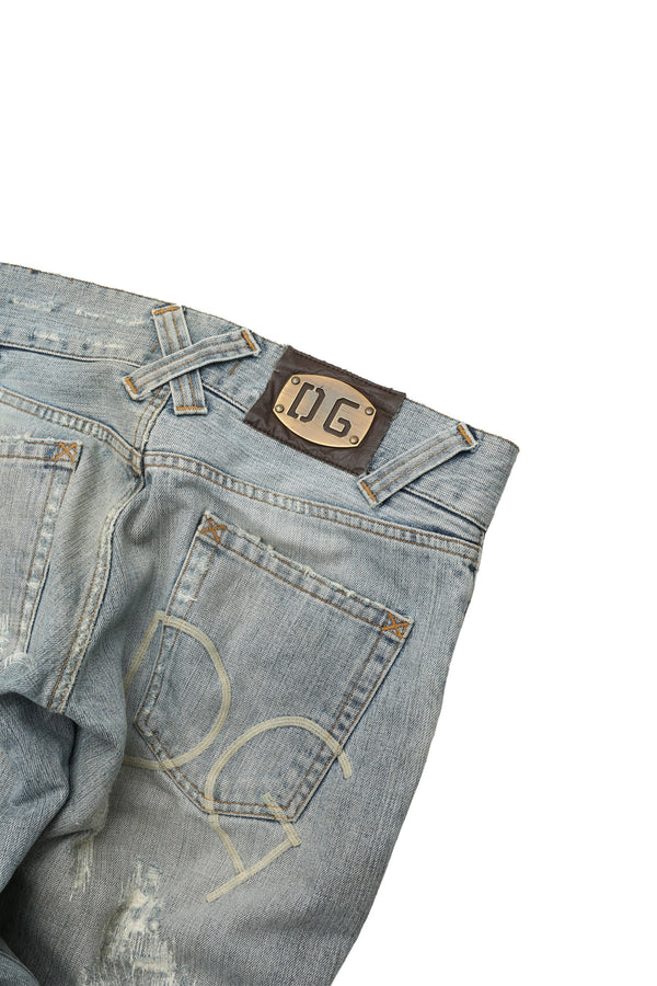 DOLCE&GABBANA - FADED STRAIGHT JEANS