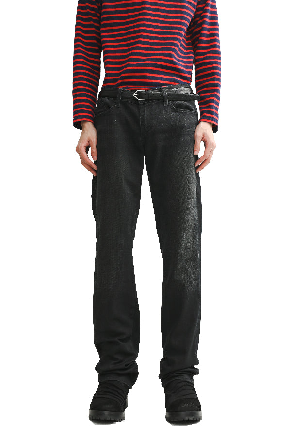 EURO BLACK STRAIGHT JEANS