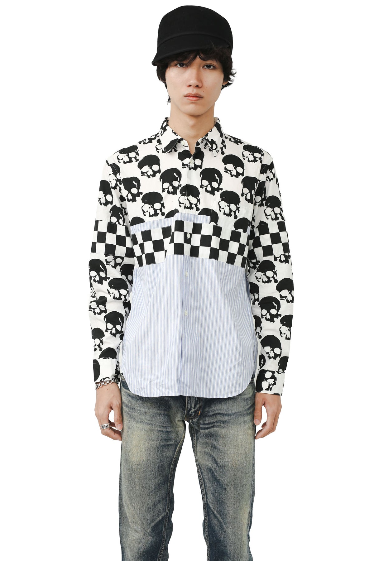 COMME DES GARCONS HOMME PLUS - SKULL CHECKED SHIRT
