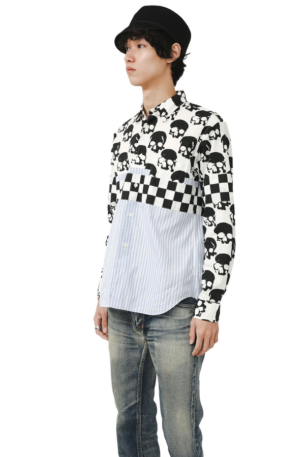 COMME DES GARCONS HOMME PLUS - SKULL CHECKED SHIRT