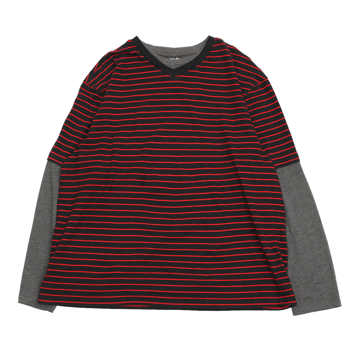LAYRED LONG SLEEVE BORDER TEE