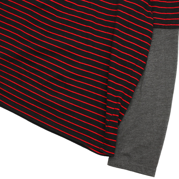 LAYRED LONG SLEEVE BORDER TEE