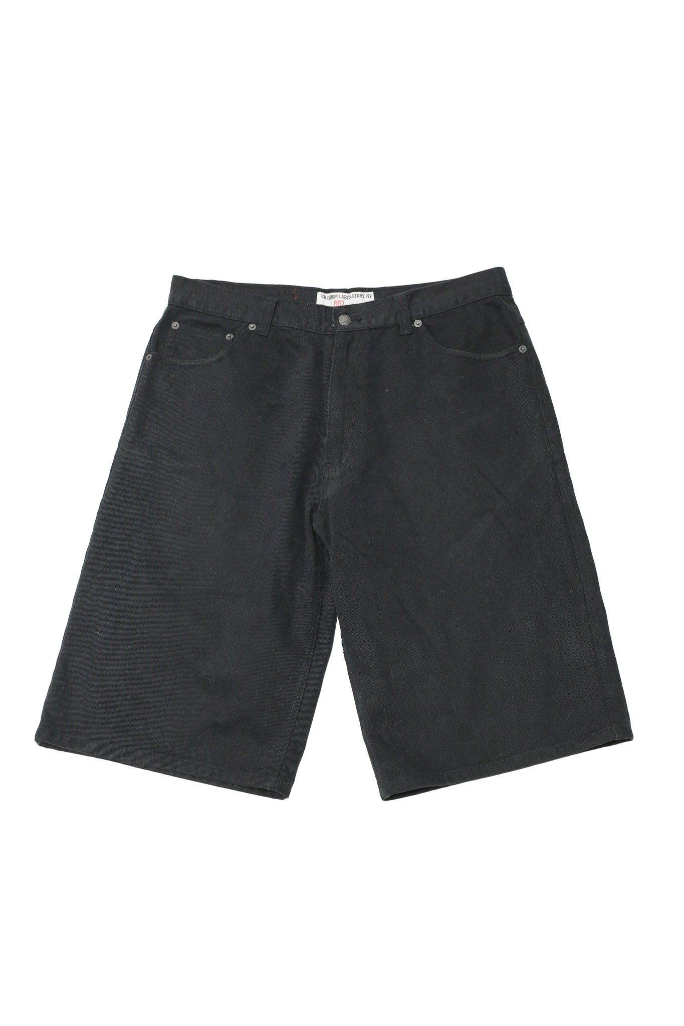 BLACK DENIM SHORTS