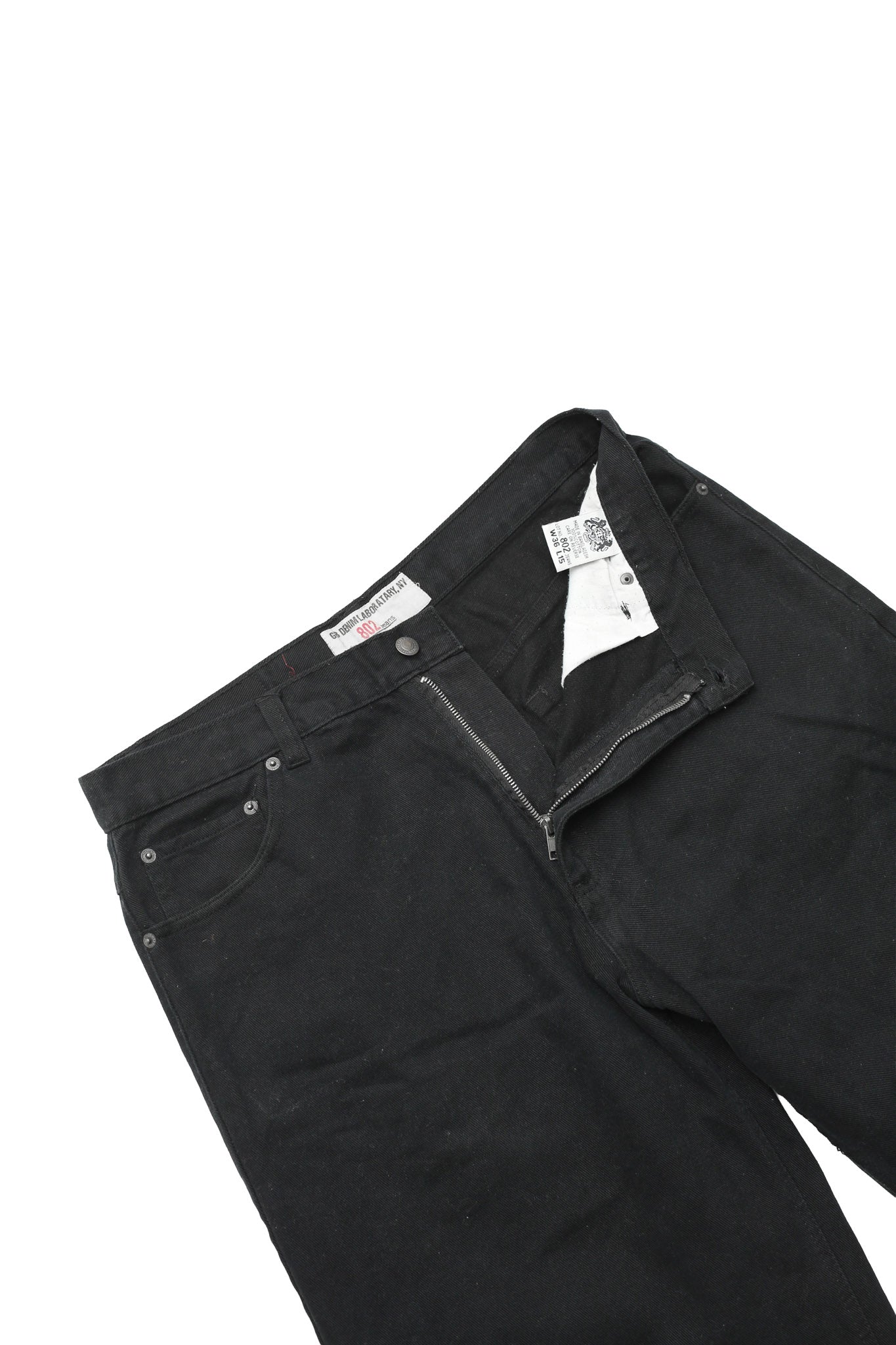 BLACK DENIM SHORTS