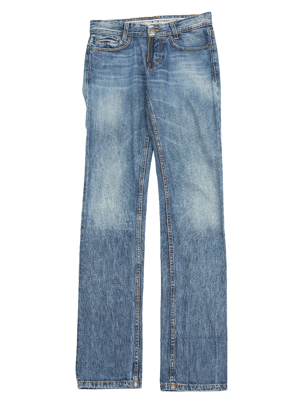 DOLCE & GABBANA - FADED STRAIGHT JEANS
