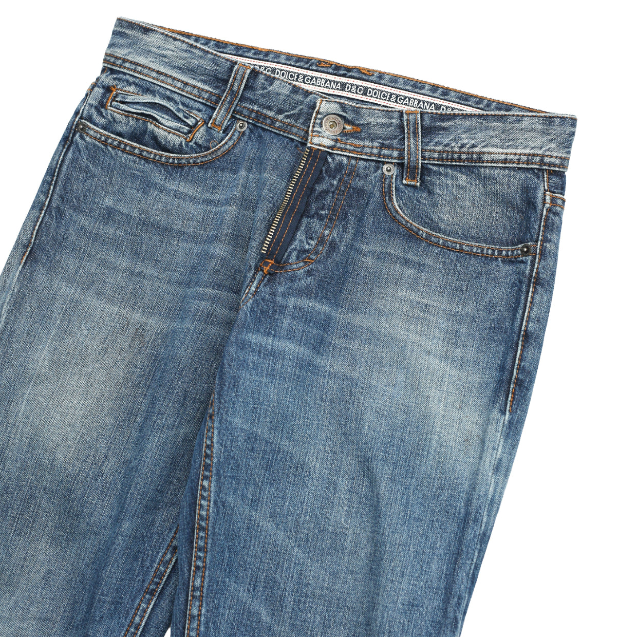 DOLCE & GABBANA - FADED STRAIGHT JEANS