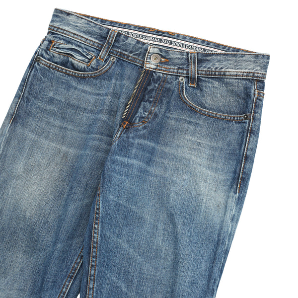 DOLCE & GABBANA - FADED STRAIGHT JEANS