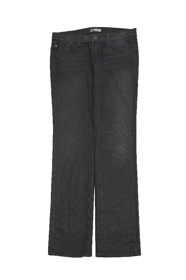 EURO BLACK STRAIGHT JEANS