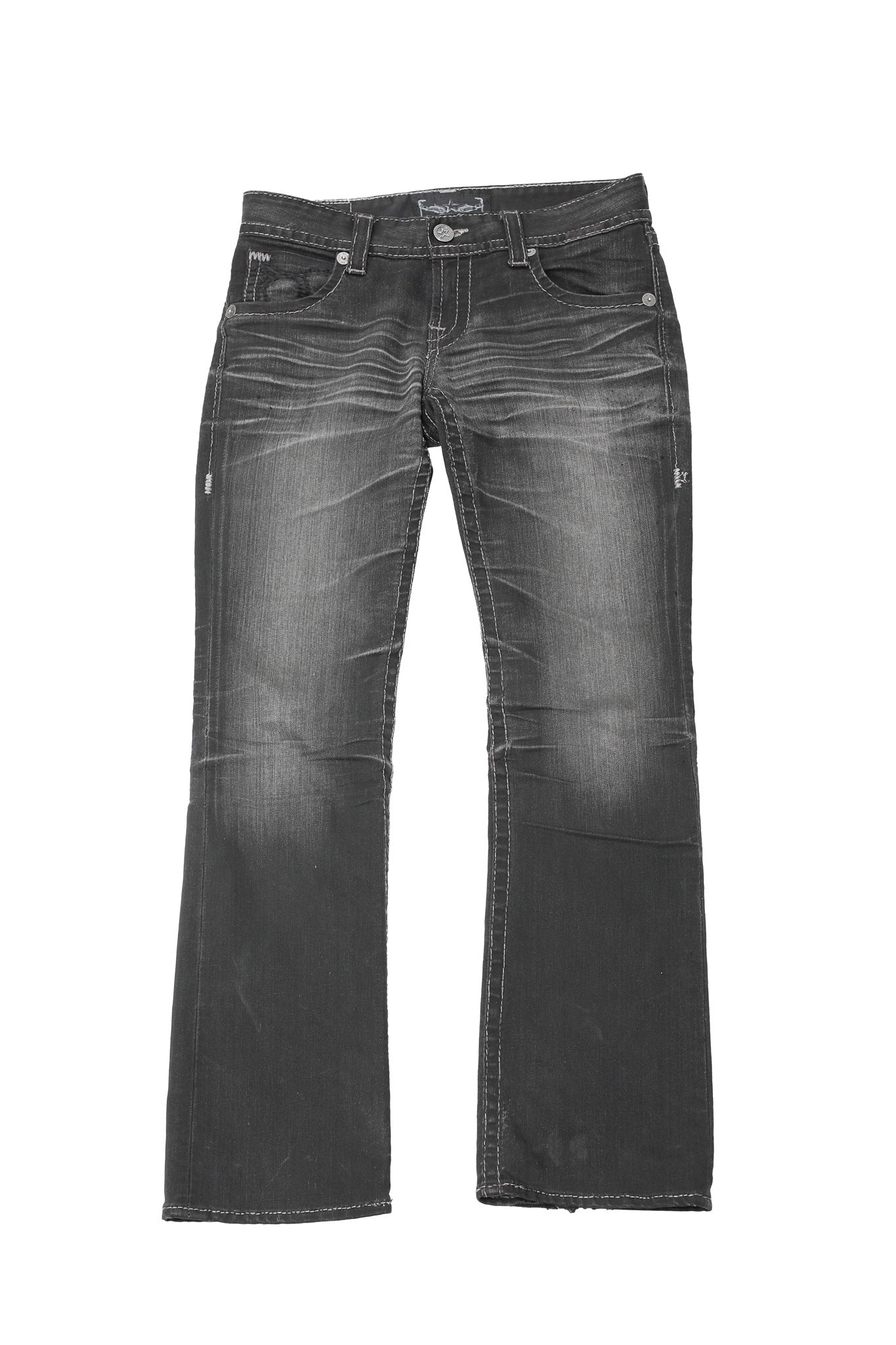 VINTAGE FADED SEMI FLARE JEANS