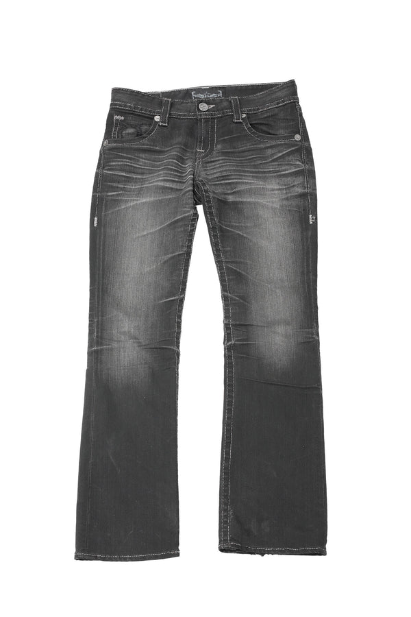 VINTAGE FADED SEMI FLARE JEANS