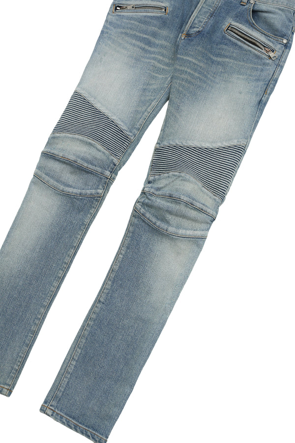 BALMAIN - BIKER JEANS