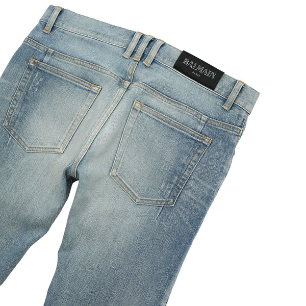 BALMAIN - BIKER JEANS