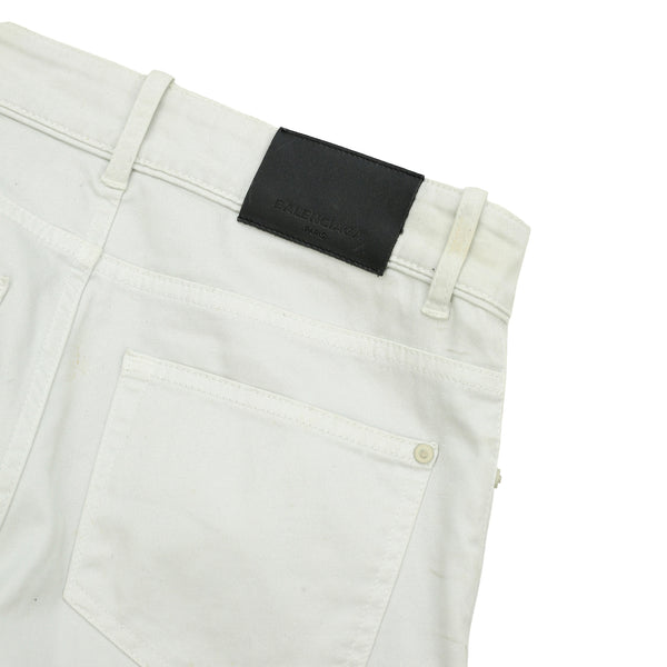 BALENCIAGA - WHITE SKINNY JEANS