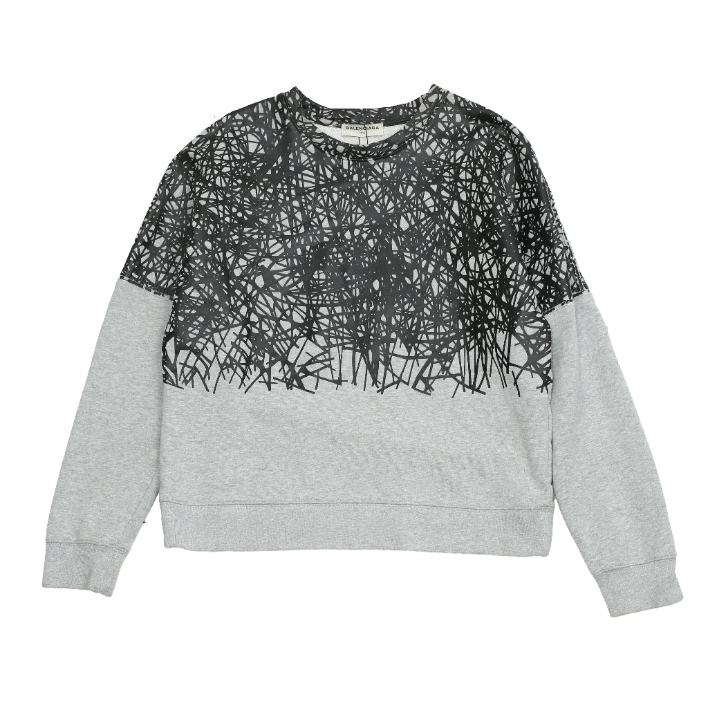 BALENCIAGA - SCRATCHED SWEATSHIRT