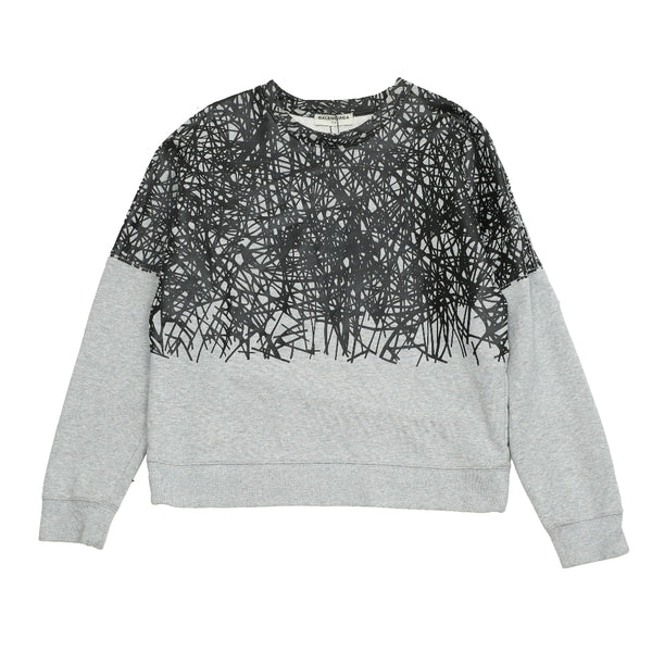 BALENCIAGA - SCRATCHED SWEATSHIRT