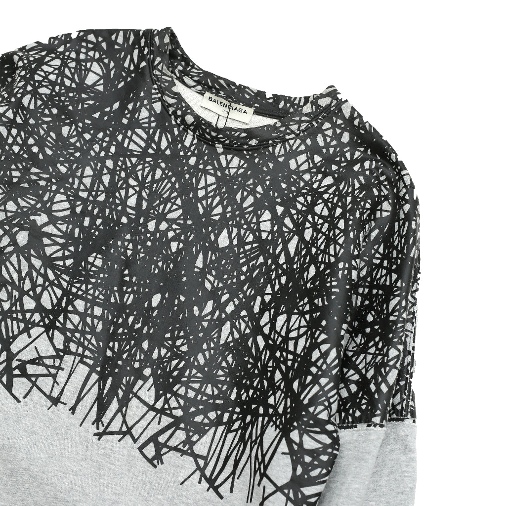 BALENCIAGA - SCRATCHED SWEATSHIRT