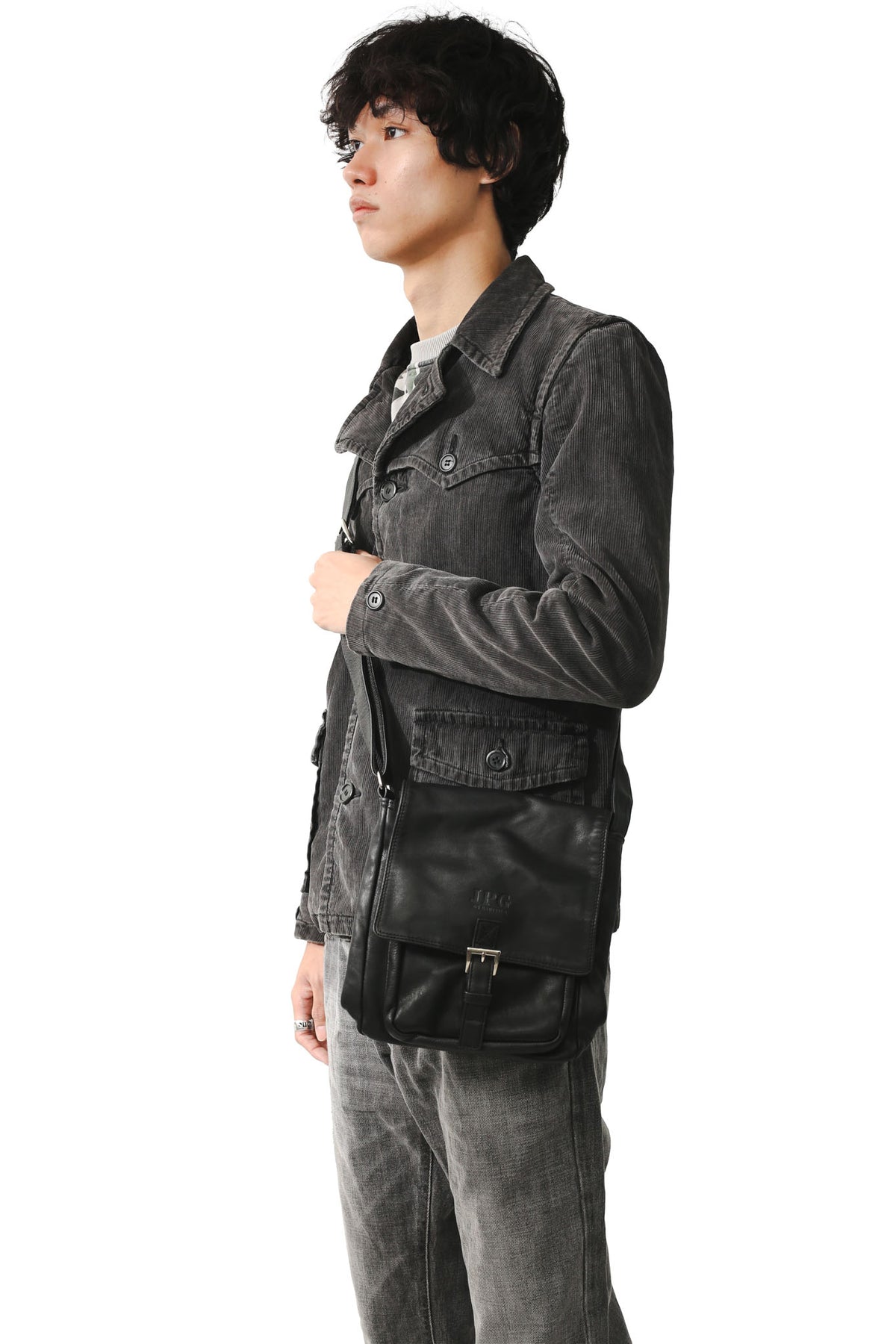 JEAN PAUL GAULTIER - LEATHER SHOULDER BAG