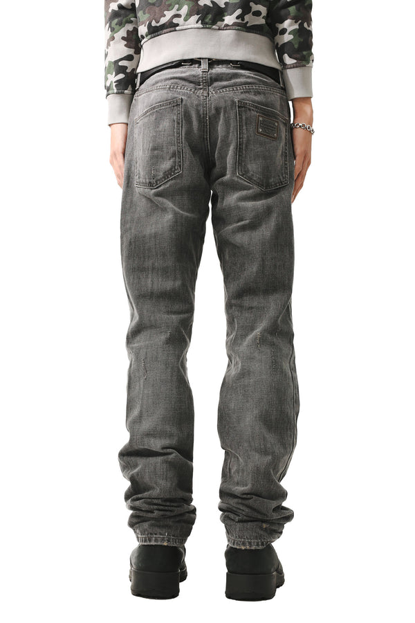 DOLCE&GABBANA FADDED STRAIGGHT JEANS