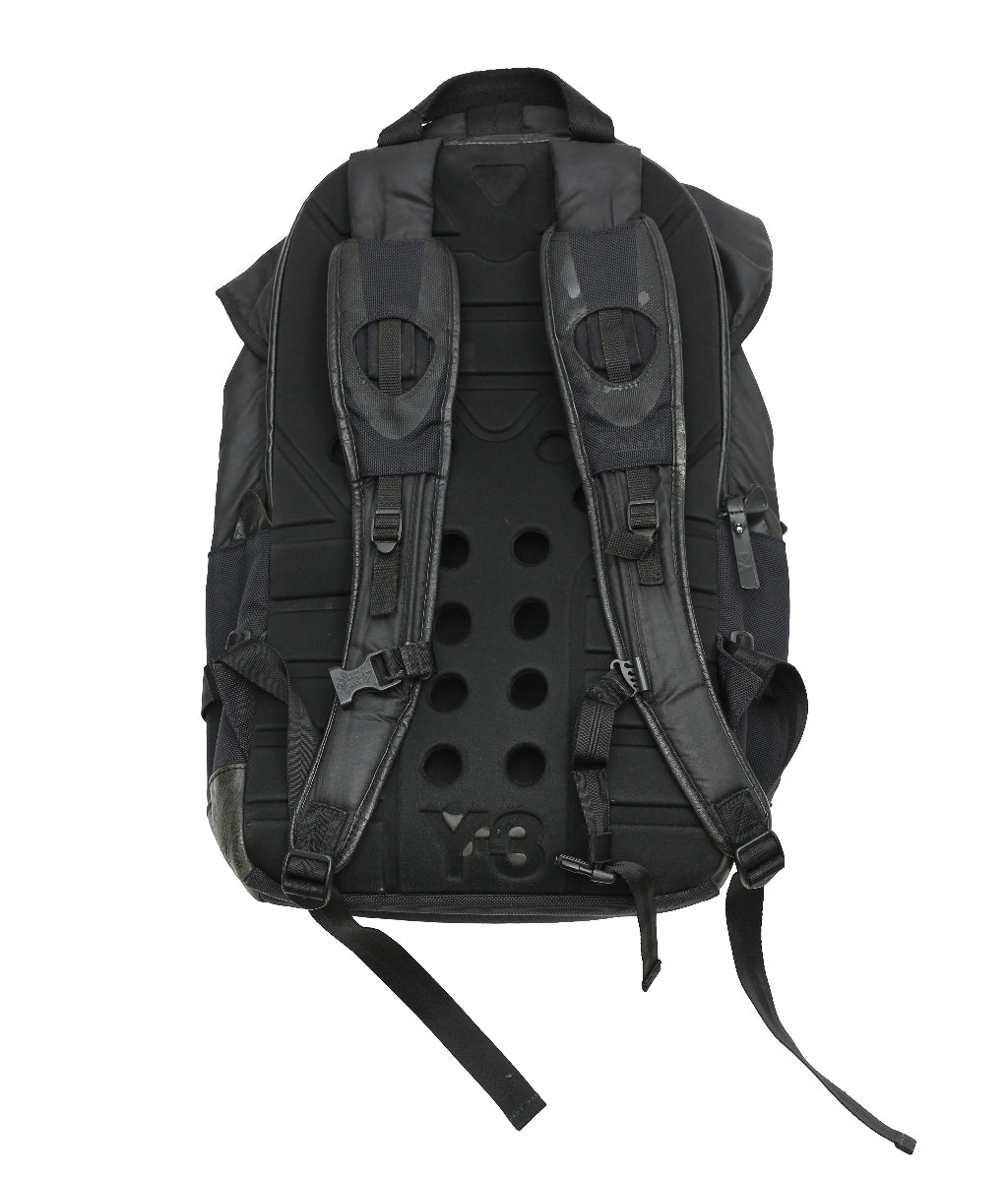 Y-3 - LEATHER BLEND NYLON BACKPACK