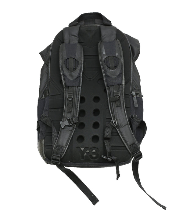 Y-3 - LEATHER BLEND NYLON BACKPACK