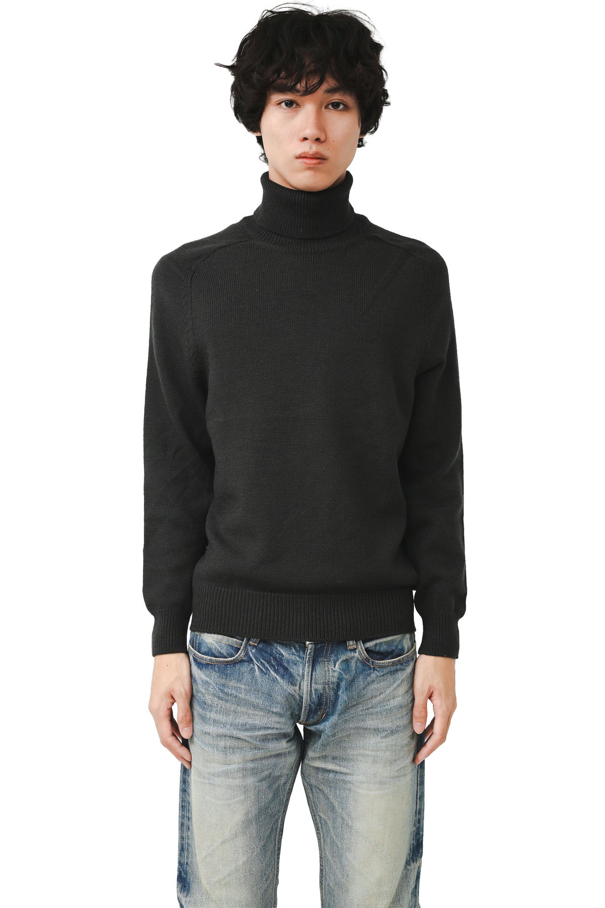 HELMUT LANG - TURTLE NECK KNIT SWEATER