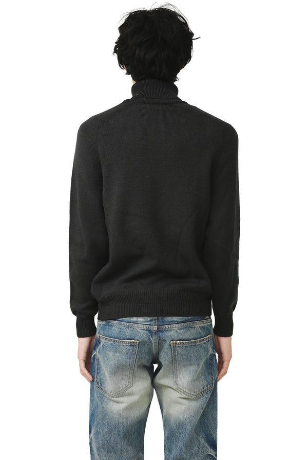 HELMUT LANG - TURTLE NECK KNIT SWEATER