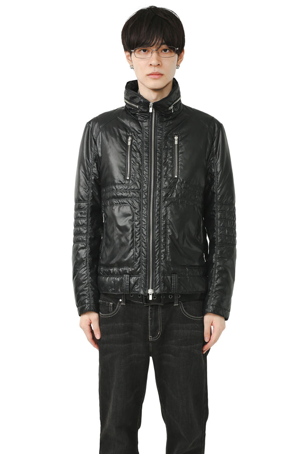 NEIL BARRETT - PATENT ZIPPED DOWN JACKET