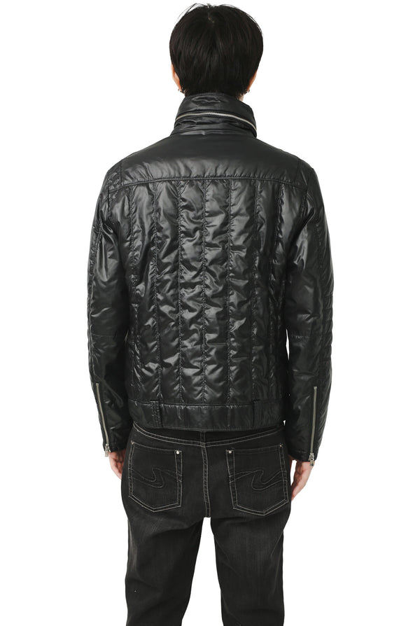 NEIL BARRETT - PATENT ZIPPED DOWN JACKET