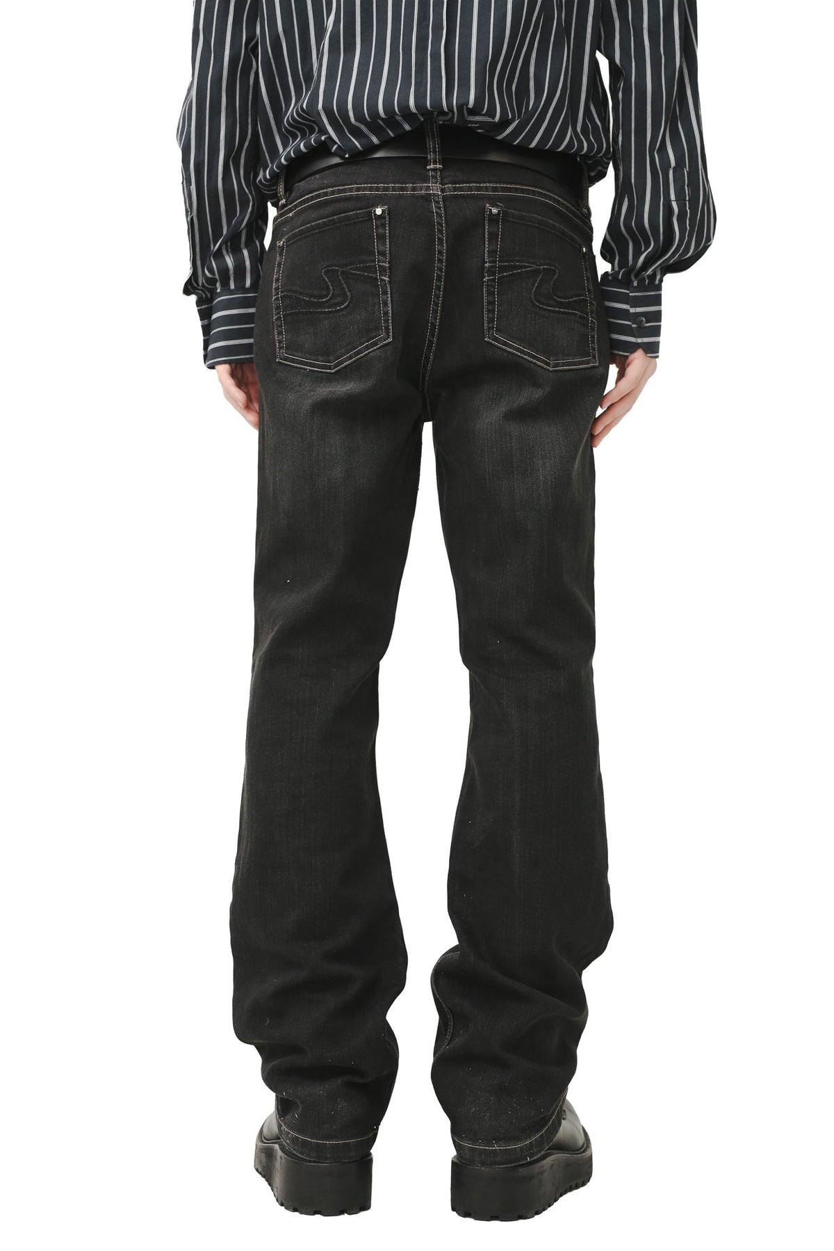 VINTAGE BLACK STRAIGHT JEANS