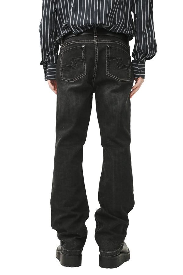 VINTAGE BLACK STRAIGHT JEANS
