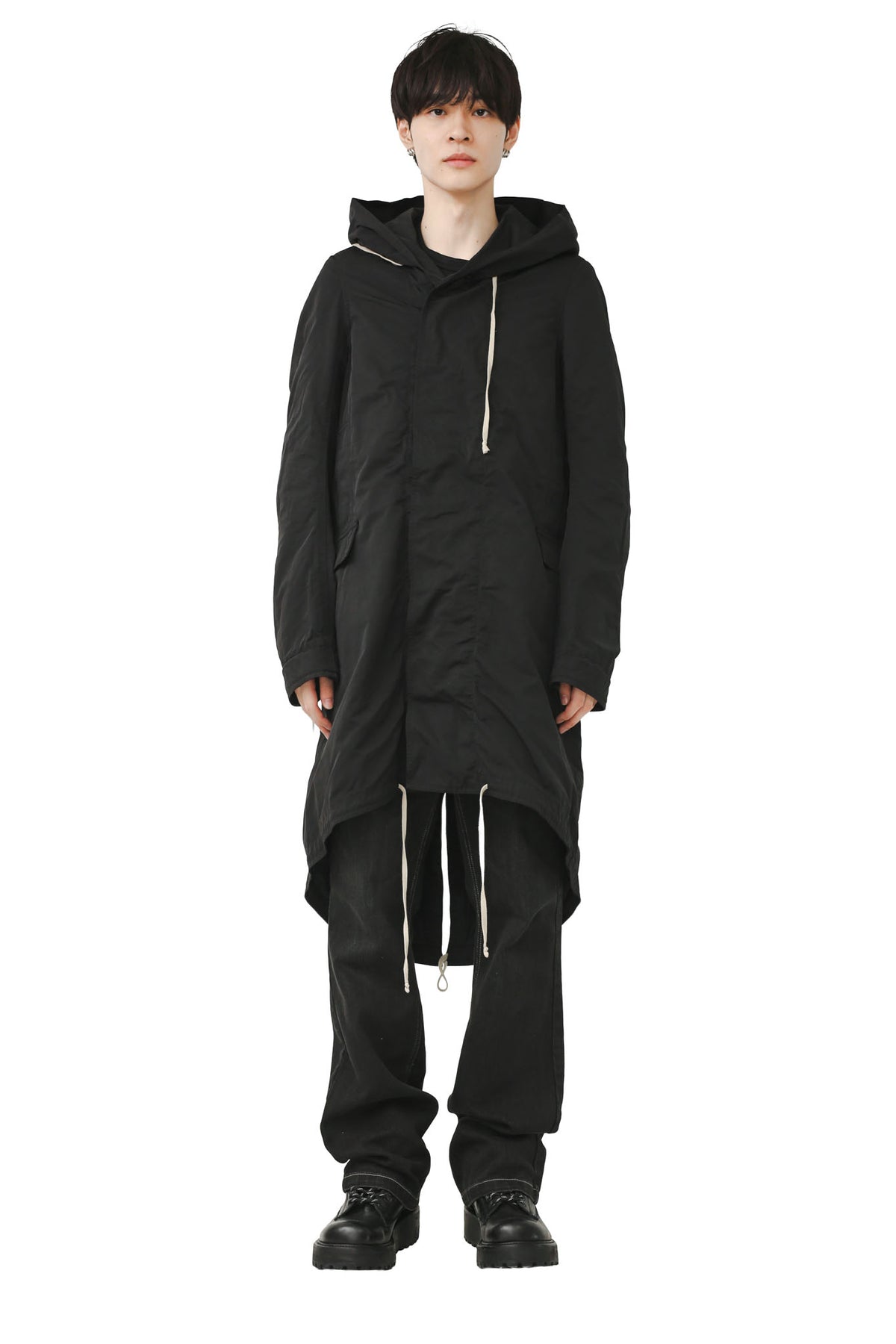 RICK OWENS DRKSHDW - FISHTAILPARKA COAT
