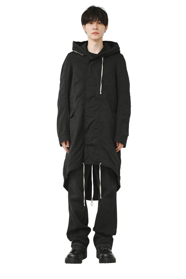 RICK OWENS DRKSHDW - FISHTAILPARKA COAT