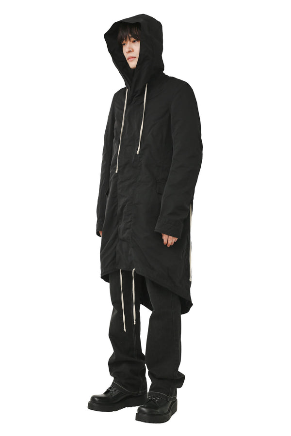 RICK OWENS DRKSHDW - FISHTAILPARKA COAT
