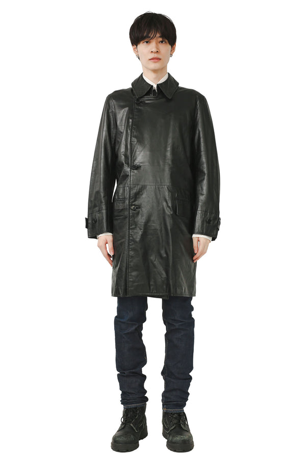 SO BY ALEXANDER VAN SLOBBE - LEATHER CHESTER COAT
