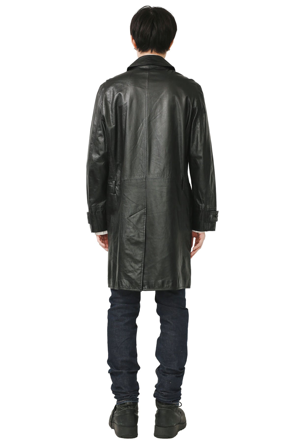 SO BY ALEXANDER VAN SLOBBE - LEATHER CHESTER COAT
