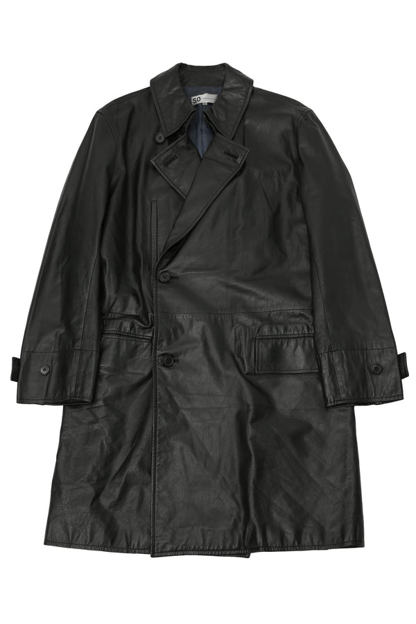 SO BY ALEXANDER VAN SLOBBE - LEATHER CHESTER COAT