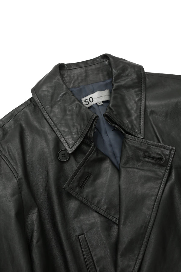 SO BY ALEXANDER VAN SLOBBE - LEATHER CHESTER COAT