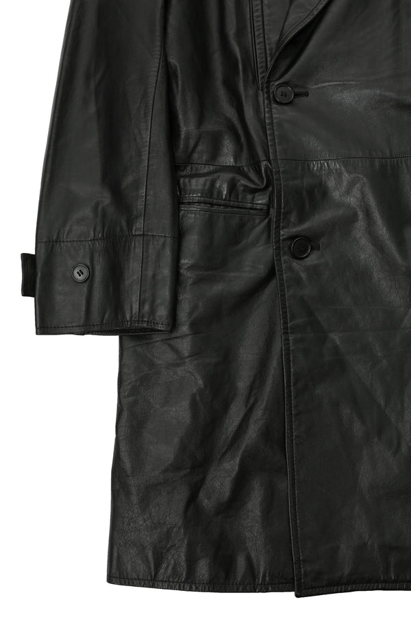 SO BY ALEXANDER VAN SLOBBE - LEATHER CHESTER COAT