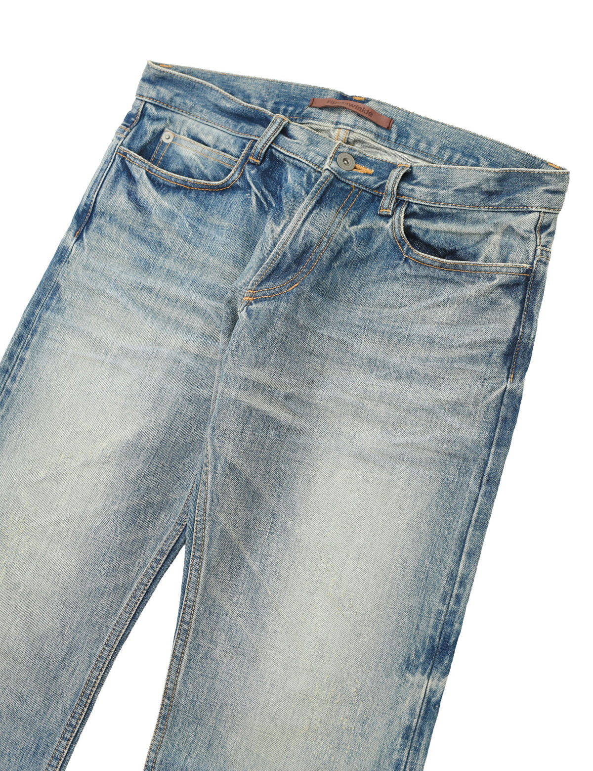 RIPVANWINKLE - FADED STRAIGHT JEANS