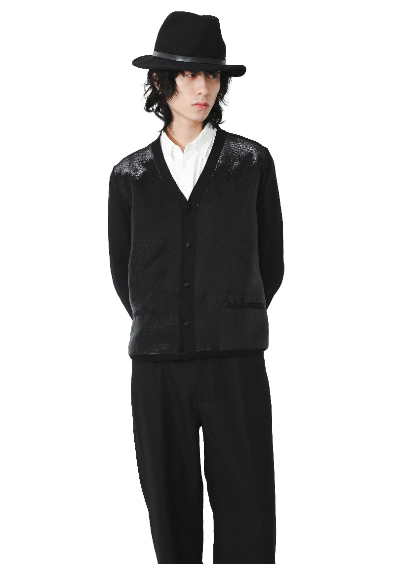 JIL SANDER by RAF SIMONS - SWITCHING KNIT CARDIGAN